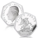 The St. George & the Dragon Pure Silver Fifty Pence Coin