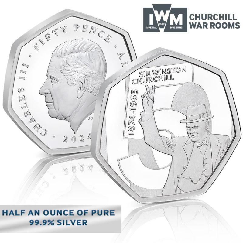 [626-CO404.03S] Churchill Silver 50p