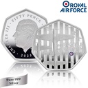 The Battle of Britain Proof Silver Fifty Pence Coin