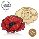 Remembrance Pure Silver Sculpted Poppy Coin