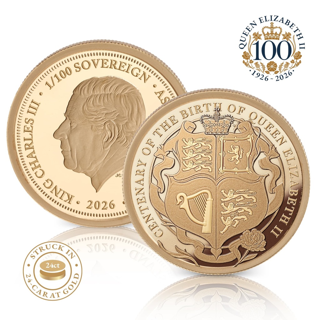 Queen Elizabeth II Birth Centenary Gold 100th Sovereign | HeritageCoins